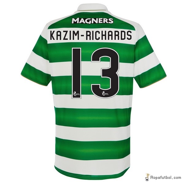 Camiseta Celtic Replica Primera Ropa Kazim Richards 2016/17 Verde